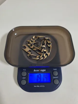 Pulsera Figaro Plata 1ª Ley 925