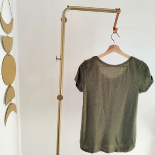 Camiseta básica Slouchy Verde Militar