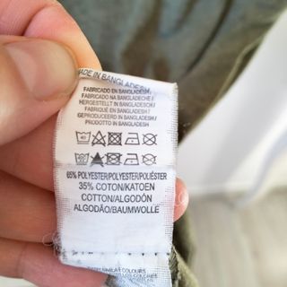 Camiseta básica Slouchy Verde Militar