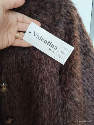 Pelliccia ecologica donna marrone