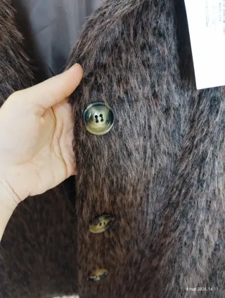 Pelliccia ecologica donna marrone