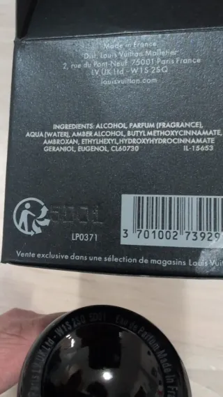 Profumo Louis Vuitton Pur Ambre originale nuovo