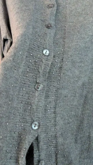 2 cardigan blu e grigio