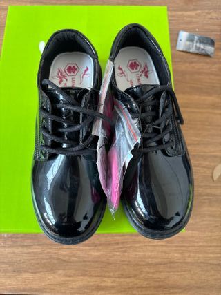 Scarpe Lumberjack bimba nere lucide