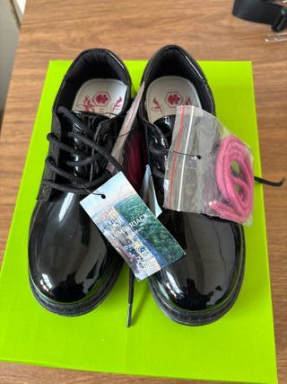 Scarpe Lumberjack bimba nere lucide