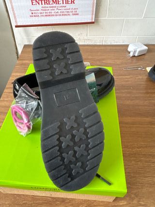 Scarpe Lumberjack bimba nere lucide