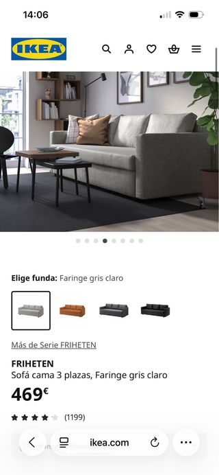 Sofá Cama Ikea Friheten Beige