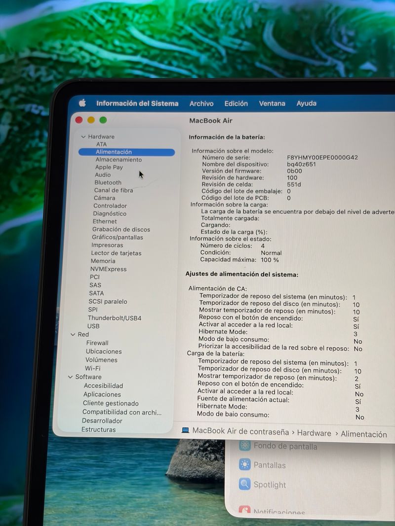 Macbook Air 13" M4  16/256gb -Nuevo, solo 4 ciclos afbeelding 5