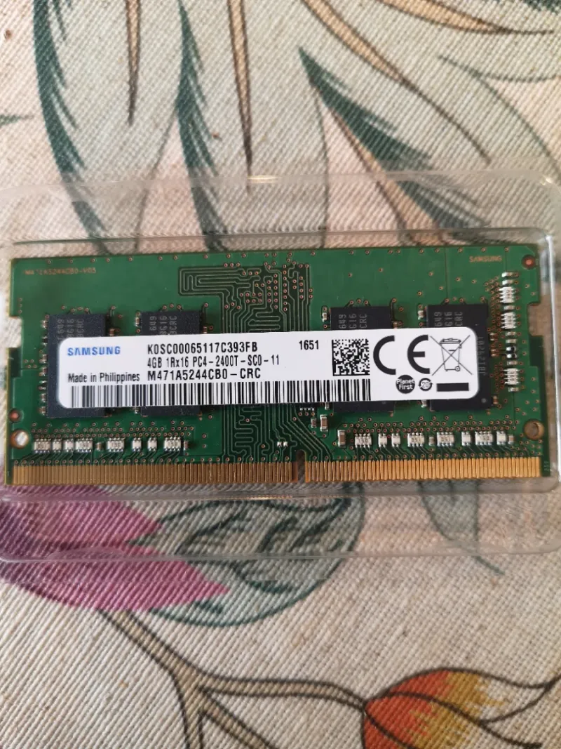 Memoria RAM Samsung DDR4 4GB SODIMM