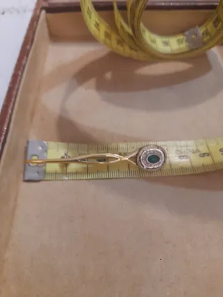 Spilla Argento Dorato 800 con Zirconi