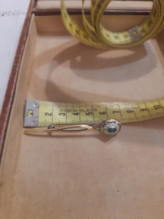 Spilla Argento Dorato 800 con Zirconi