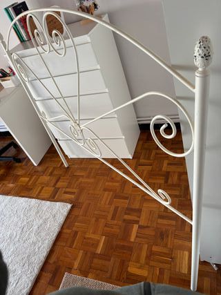 Cabecero forjado blanco 135cm