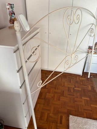 Cabecero forjado blanco 135cm