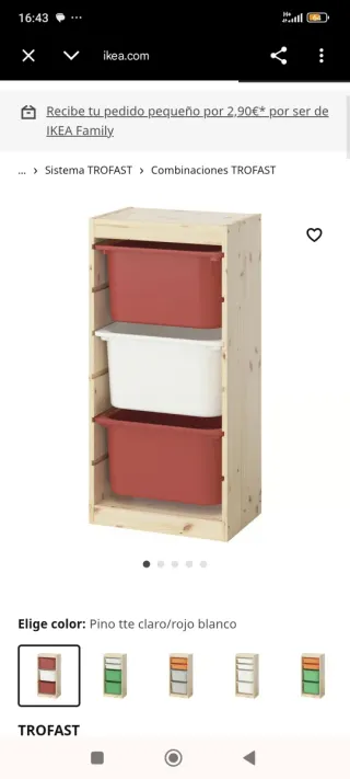 Mueble organizador de juguetes