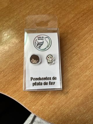 Pendientes Harry Potter y Lechuza Plata Ley