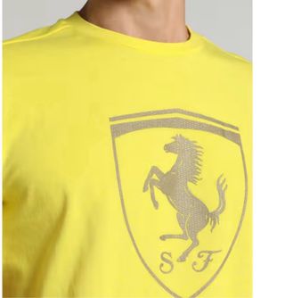 Camiseta Puma Ferrari Amarilla M/L