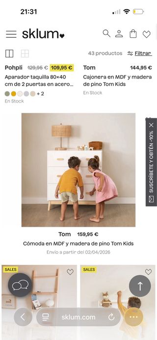 Cajonera Infantil Sklum