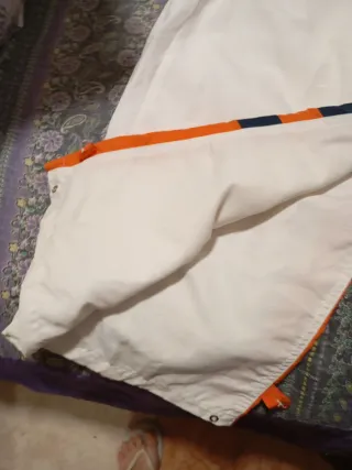 Pantalón Pirata Verano Hombre Blanco Naranja