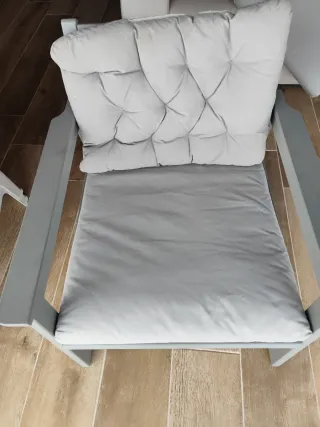 Silla/sillón de terraza de madera de IKEA