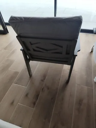 Silla/sillón de terraza de madera de IKEA