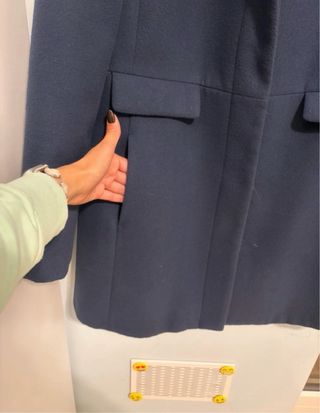 Cappotto corto blu Conbipel