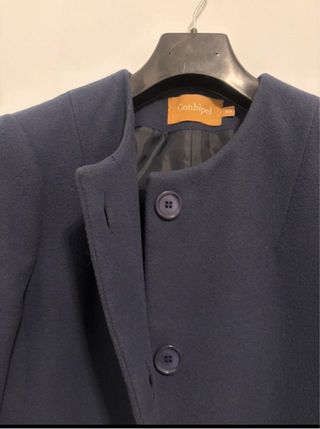 Cappotto corto blu Conbipel