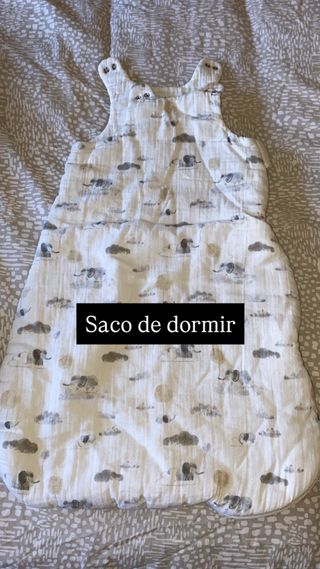 Saco de dormir para bebé con elefantes