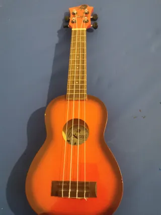 Ukelele Octopus Rojo y Naranja