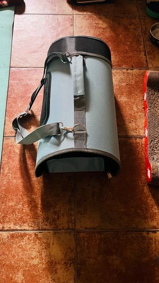 Transportín para gatos azul y verde