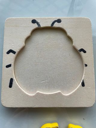 Puzzle coccinella in legno