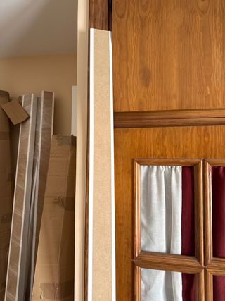 5 Jambas Lisas Lacadas Blancas 2,20m