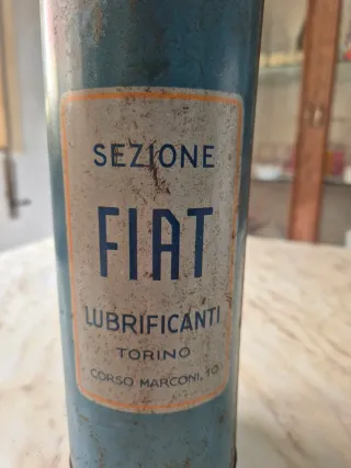 Lattina Olio Fiat Sezione Lubrificanti Torino