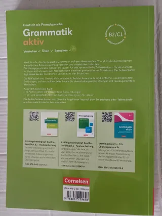 Libro alemán Grammatik aktiv B2/C1 - Cornelsen