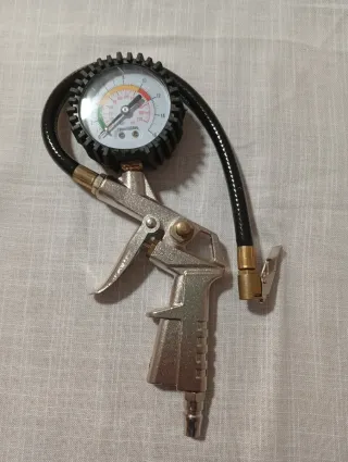 Pistola Inflador y Manómetro Neumático