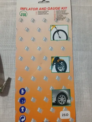 Pistola Inflador y Manómetro Neumático