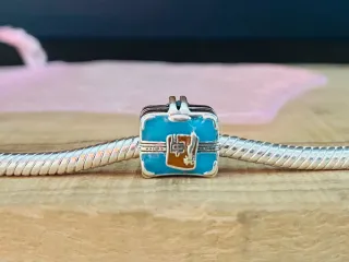 Charm | Maleta de viajes azul Vintage