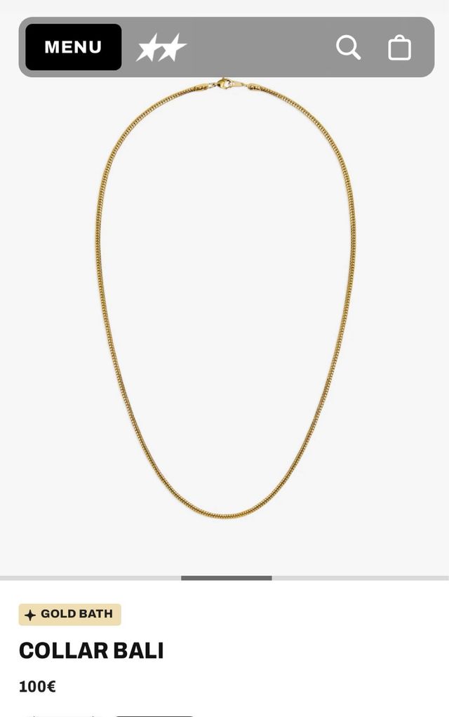 Collar dorado TwoJeys