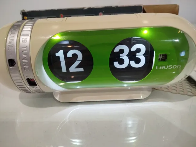 Reloj Radio Lauson Flip Flop Beige/Verde