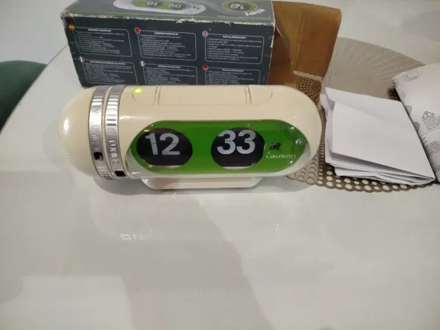 Reloj Radio Lauson Flip Flop Beige/Verde