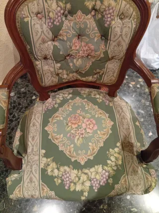 Butaca vintage floral