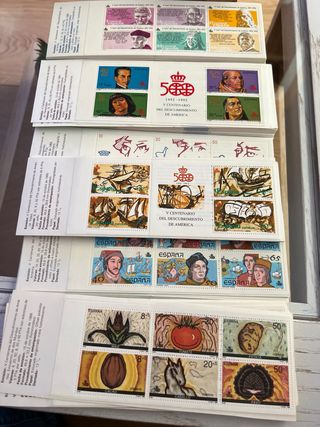 Carnets Filatélicos V Centenario Descubrimiento
