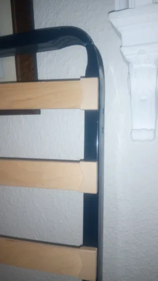 Somier metálico con lamas de madera