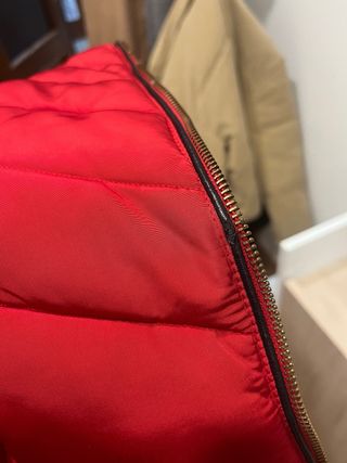 Abrigo acolchado Zara rojo