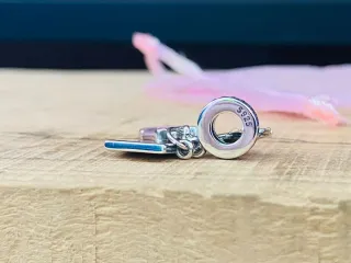 Charm Colgante | Pasaporte Avión y Maleta rosa