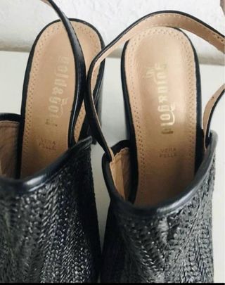 Sandalias de Piel  Negras made in Italy