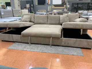 Sofá Cama Chaise Longue con Arcón CASTLE