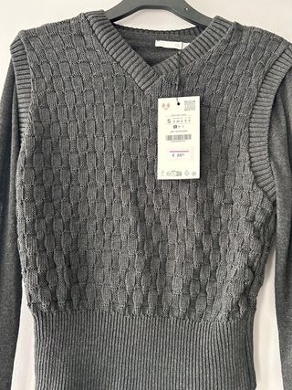 Jersey Zara Gris Talla S