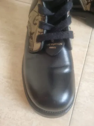 Botas Louis Vuitton Beige y Negro