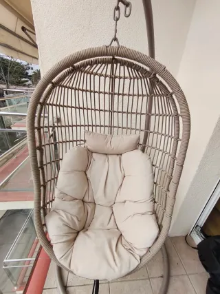 Silla Huevo Grande Ratán