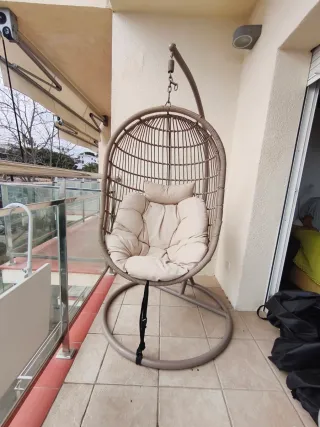 Silla Huevo Grande Ratán